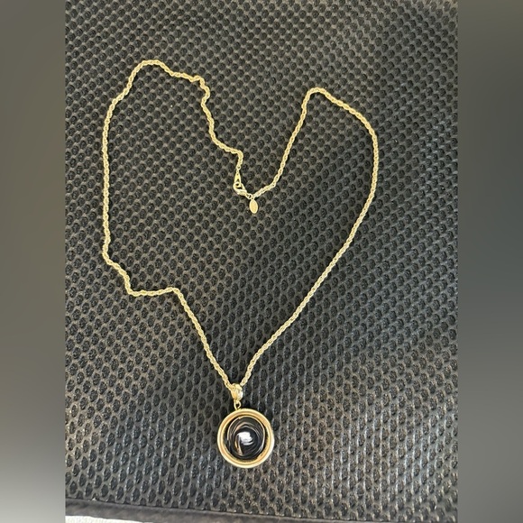 Stunning Vintage Park Lane Silver & Gold Tone Pendant Necklace - Picture 6 of 7